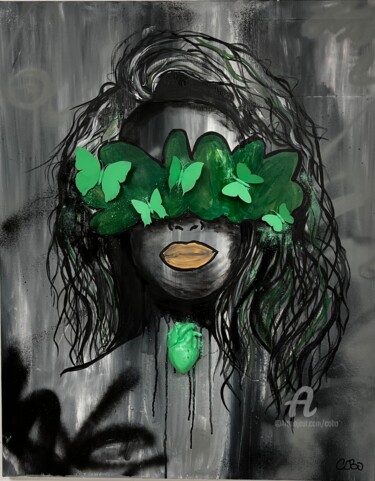Peinture intitulée "Flowers#4" par Cobo, Œuvre d'art originale, Acrylique