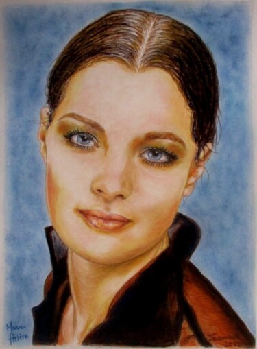 Painting titled "Chère Romy" by Bilitis, Original Artwork, Pastel