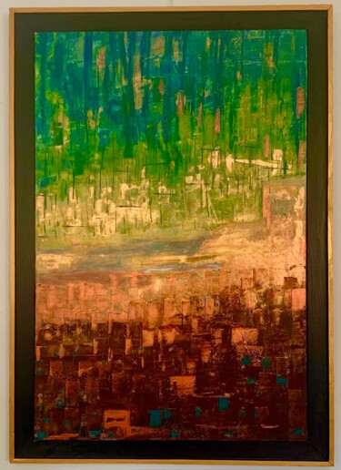Point d'eau - Water point 绘画 标题为“Point d'eau - Water…” 由Madeleine Mayen-Leize (art-mam.com), 原创艺术品, 丙烯 安装在木质担架架上