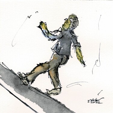 "Himmelsstürmer Kass…" başlıklı Tablo Jörg Weber tarafından, Orijinal sanat, Suluboya Plastik cam üzerine monte edilmiş