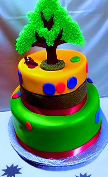 Digital Arts titled "BIRTHDAY CAKES 3" by Mahesh Tolani, Original Artwork, Digital Painting