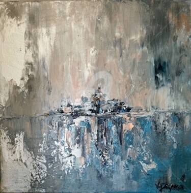 Peinture intitulée "Mon ile" par Valerie Dragacci, Œuvre d'art originale, Acrylique Monté sur Châssis en bois