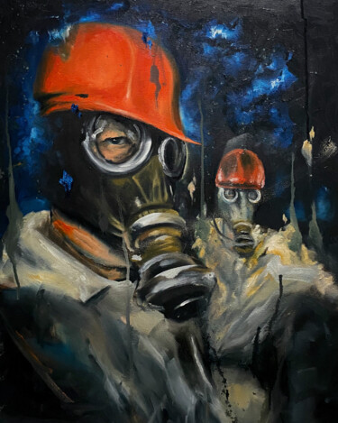 Pintura titulada "Real Heroes" por Brice Nermond, Obra de arte original, Oleo