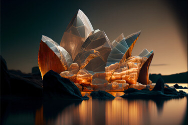 数字艺术 标题为“Sydney Opera House.…” 由Emaga Travels ✈️ By Emaga.Art 🎨, 原创艺术品, AI生成的图像