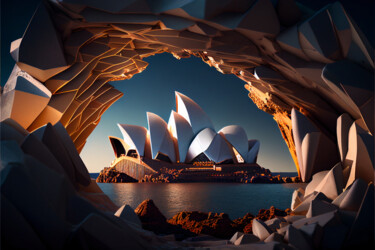 数字艺术 标题为“Sydney Opera House.…” 由Emaga Travels ✈️ By Emaga.Art 🎨, 原创艺术品, AI生成的图像