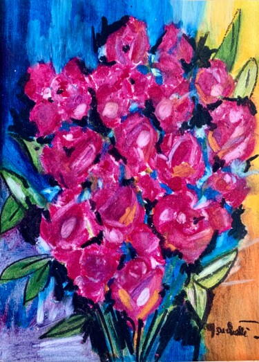 Painting titled "Pétales de velours…" by Françoise Marchetti, Original Artwork, Pastel