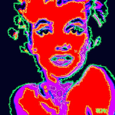 Arte digitale intitolato "Red Marilyn" da Svetlana Fabrikant, Opera d'arte originale, Pittura digitale Montato su artwork_ca…