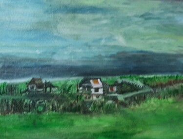 Painting titled "Above us only sky" by Krishna Art Gallery, Original Artwork, Oil