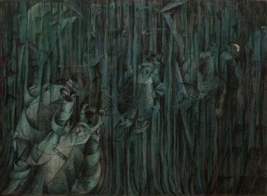 绘画 标题为“États d'esprit III…” 由Umberto Boccioni, 原创艺术品, 油
