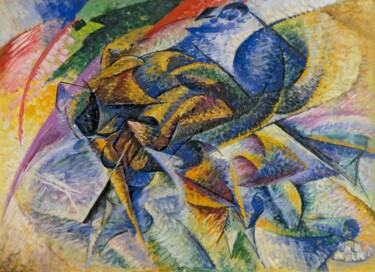 绘画 标题为“Le dynamisme d'un c…” 由Umberto Boccioni, 原创艺术品, 油