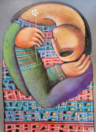Peinture intitulée "Emotions" par Liana Asatryan, Œuvre d'art originale, Huile Monté sur Châssis en bois