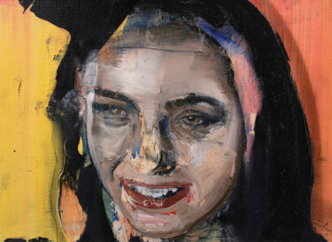 Painting titled "Joy" by Miloš Hronec, Original Artwork, Oil