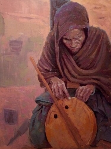 제목이 "Imzed"인 미술작품 Mohamed Boucetta로, 원작, 기름