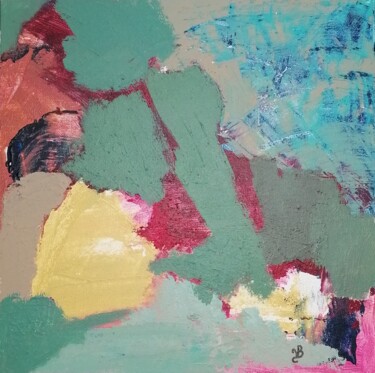 Peinture intitulée "Sur l'eau" par Valérie Blum (Valery), Œuvre d'art originale, Acrylique Monté sur Carton