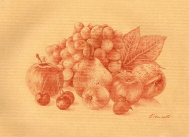 Drawing titled "Still life" by Francesco Marinelli, Original Artwork, Pencil