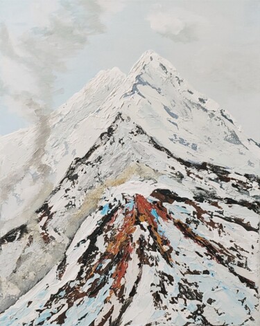 绘画 标题为“Original Textured p…” 由Liubov Suprunova (Liubov Art), 原创艺术品, 丙烯 安装在木质担架架上