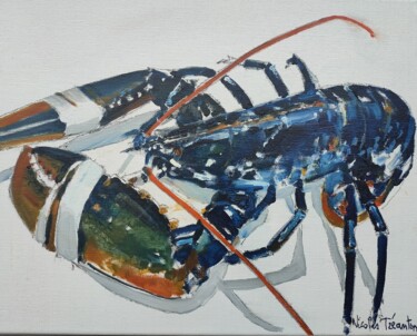 Peinture intitulée "Composition 2  /  h…" par Nicolas Tréanton, Œuvre d'art originale, Huile