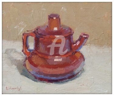 绘画 标题为“ceramic teapot” 由Olga Silivanchyk, 原创艺术品, 油