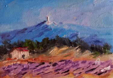 Painting titled "Saint Christol" by Roberto Urbano, Original Artwork, Oil Mounted on Wood Stretcher frame