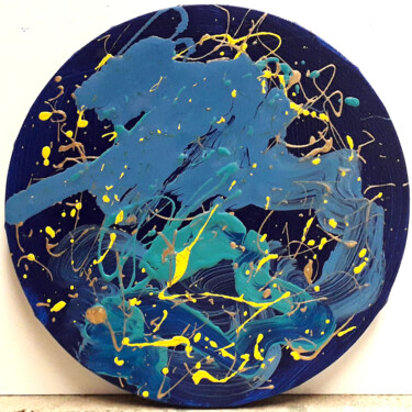 Peinture intitulée "Randonnée cosmique" par Marie Edmée Séguin, Œuvre d'art originale, Acrylique Monté sur Châssis en bois