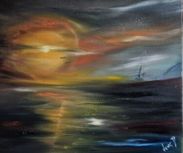 Peinture intitulée "Home by the sea #3#…" par Pascal Jung, Œuvre d'art originale, Huile
