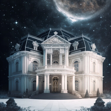 Digital Arts titled "Heavenly Palace (2)" by China Alicia Rivera, Original Artwork, AI generated image