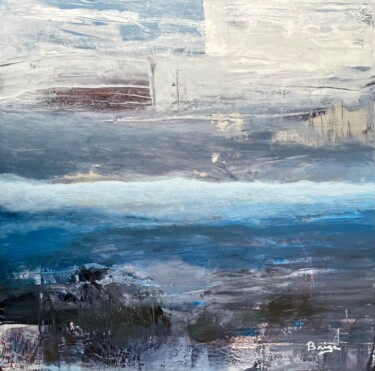 Painting titled "Froid glacial" by Brigitte Gagné, Original Artwork, Acrylic