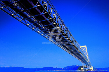 Photography titled "Akashi-Kaikyo Bridg…" by Clement Tsang, Original Artwork, Digital Photography