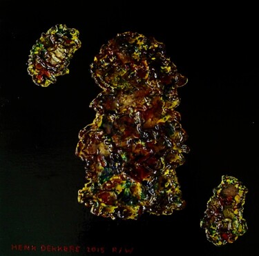绘画 标题为“One eye in the dark…” 由Henk Dekkers, 原创艺术品, 丙烯