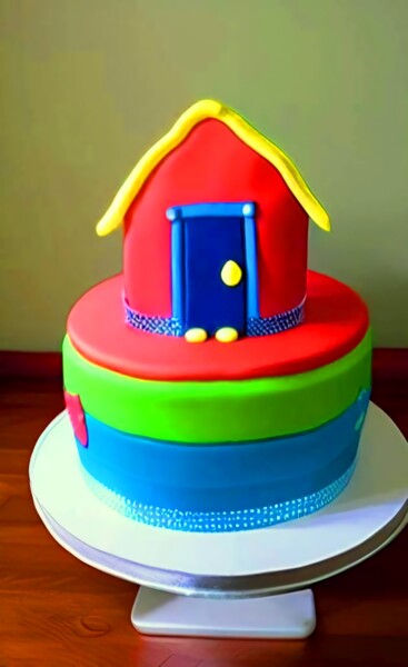 Digital Arts titled "BIRTHDAY CAKES 9" by Mahesh Tolani, Original Artwork, Digital Painting