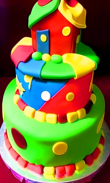 Digital Arts titled "BIRTHDAY CAKES 13" by Mahesh Tolani, Original Artwork, Digital Painting