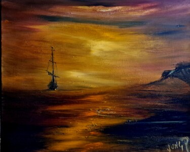 Peinture intitulée "Home by the sea #20…" par Pascal Jung, Œuvre d'art originale, Huile