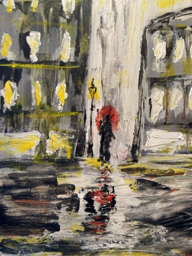 Painting titled "la jeune fille et l…" by Olivier De Pooter, Original Artwork, Acrylic
