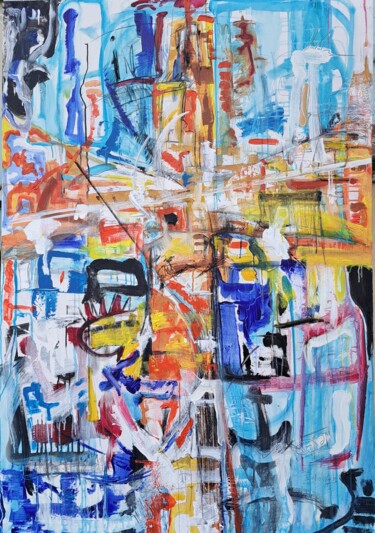 Mapa. Before missing it 1 (Now already missing) 绘画 标题为“Mapa. Before missin…” 由Mark Peintre, 原创艺术品, 丙烯