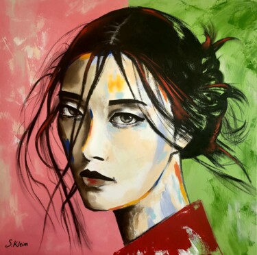 Peinture intitulée "Hanaé" par Sébastien Klein, Œuvre d'art originale, Acrylique Monté sur Châssis en bois