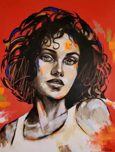 Peinture intitulée "Coline" par Sébastien Klein, Œuvre d'art originale, Acrylique Monté sur Châssis en bois