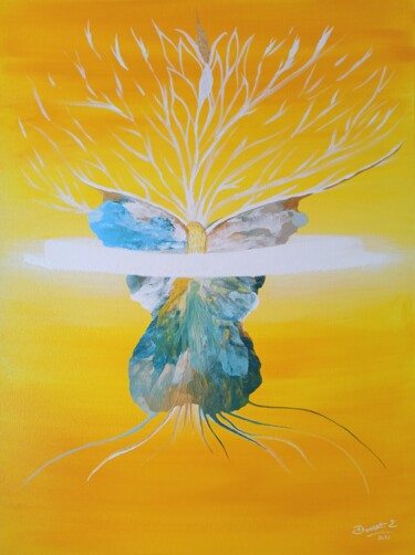Peinture intitulée "Libération" par Elisa Dousset, Œuvre d'art originale, Acrylique Monté sur Châssis en bois
