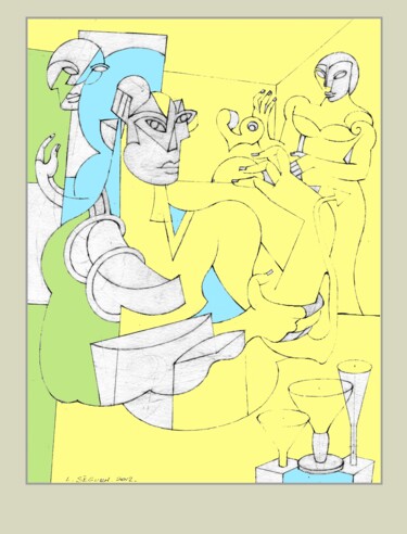 Andrographie N° 28834 . Dessin Drawing titled "Andrographie N° 288…" by Lucien Ségura, Original Artwork, Graphite