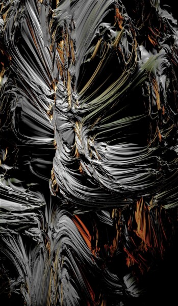 Digitale Kunst mit dem Titel "Bad Veins" von Thomas Seebauer (FractopiaArt), Original-Kunstwerk, 3D Modellierung Auf Keilrah…