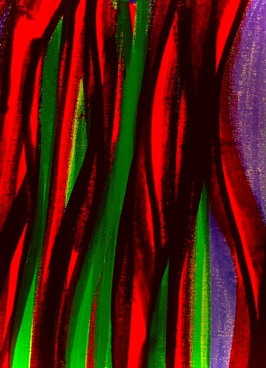 图画 标题为“Curtains of colors” 由Greg Powell, 原创艺术品, 标记