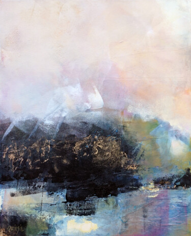 Peinture intitulée "La promesse de l'au…" par Marianne Quinzin, Œuvre d'art originale, Acrylique Monté sur Châssis en bois