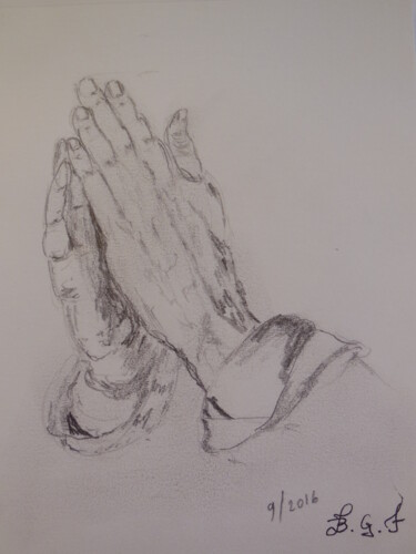 "Les mains (copie) d…" başlıklı Tablo Genevieve Fraysse tarafından, Orijinal sanat, Kalem