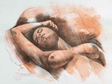 Noon break Drawing titled "Noon break" by Hongtao Huang, Original Artwork, Pencil