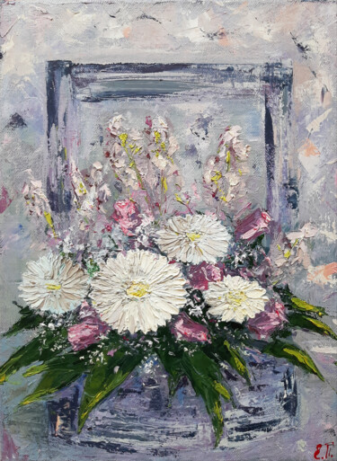 Printmaking titled "Bouquet(Print)" by Elena Petrova, Original Artwork, Digital Print