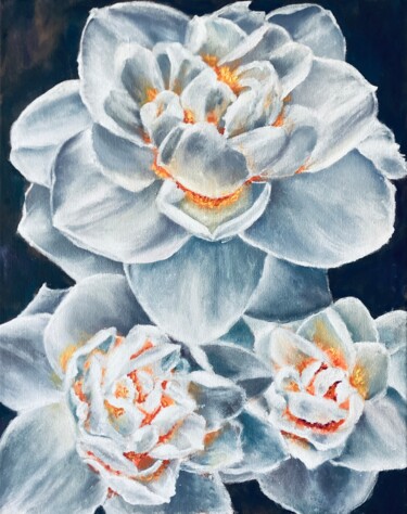 Painting titled "Bloom" by Iryna Budai, Original Artwork, Oil