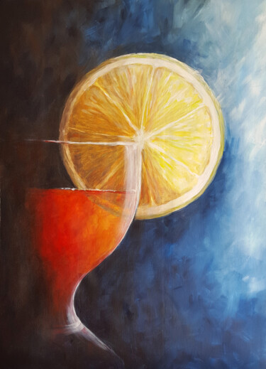 Peinture intitulée "Zeste" par Brigitte Dumont, Œuvre d'art originale, Acrylique Monté sur Châssis en bois