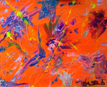 Pintura intitulada ""LA LEGENDE" DU POR…" por Lisa. B, Obras de arte originais, Acrílico