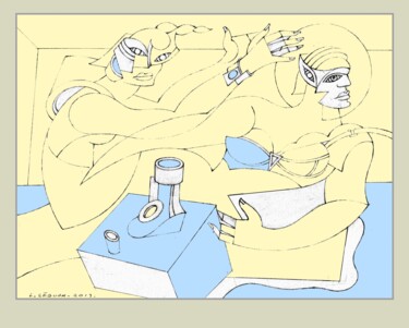 Andrographie N° 68781 . Dessin Drawing titled "Andrographie N° 687…" by Lucien Ségura, Original Artwork, Graphite