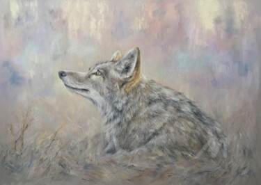 图画 标题为“Wolf dreams” 由Irene_art, 原创艺术品, 粉彩