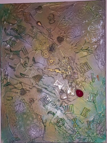 Peinture intitulée "Time" par Sobo, Œuvre d'art originale, Acrylique